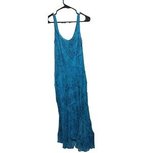 Jones Wear Dress Womans  Sleeveless Dress Blue  Size 10 Paisley  Print